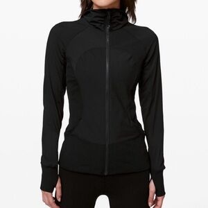 Lululemon In Flux Reversible Zip Hooded Black Jacket Size 6
